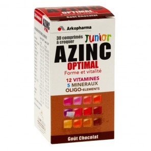 Arkopharma Azinc optimal junior goût chocolat 30 comprimés