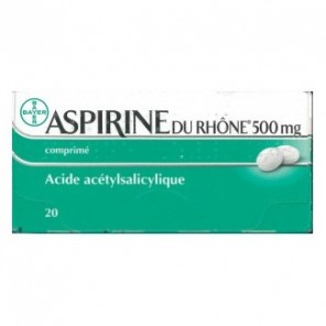 Aspirine du Rhône 500mg 20 Comprimés