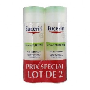 Eucerin dermopurifyer gel nettoyant lot de 2 x 200 ml