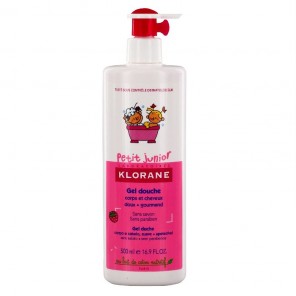 Klorane petit junior gel douche corps cheveux framboise 500ml