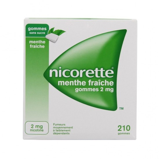 Nicorette menthe fraiche...