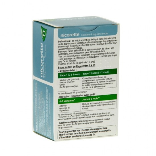 Nicorette 4mg Sans Sucre...