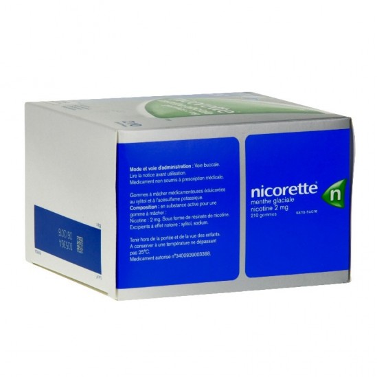 Nicorette menthe glaciale...