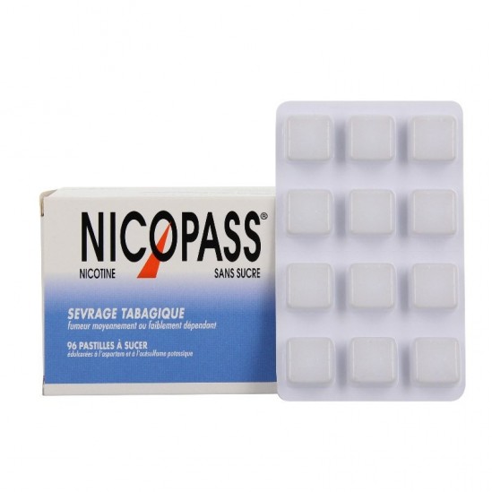 Nicopass 1.5mg sans sucre...