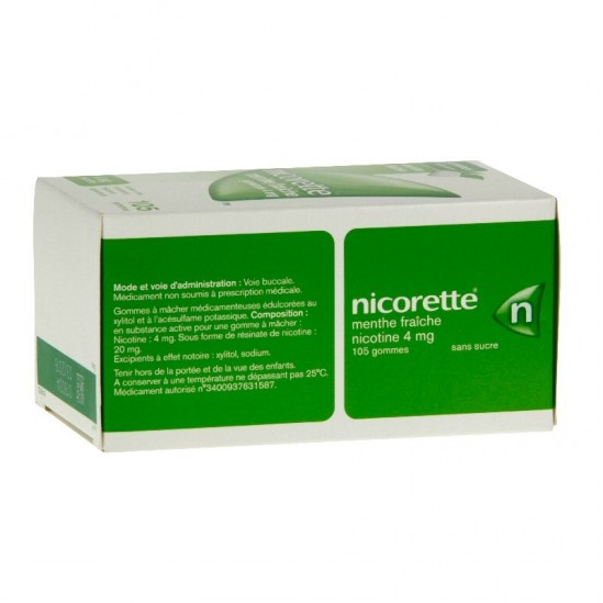 Nicorette menthe fraiche...