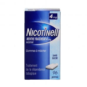 Nicotinell 4mg menthe fraîche 96 gommes à mâcher