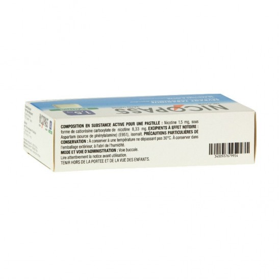 Nicopass 1.5Mg Sans Sucre...