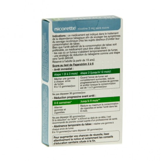 Nicorette 2Mg Sans Sucre 30...