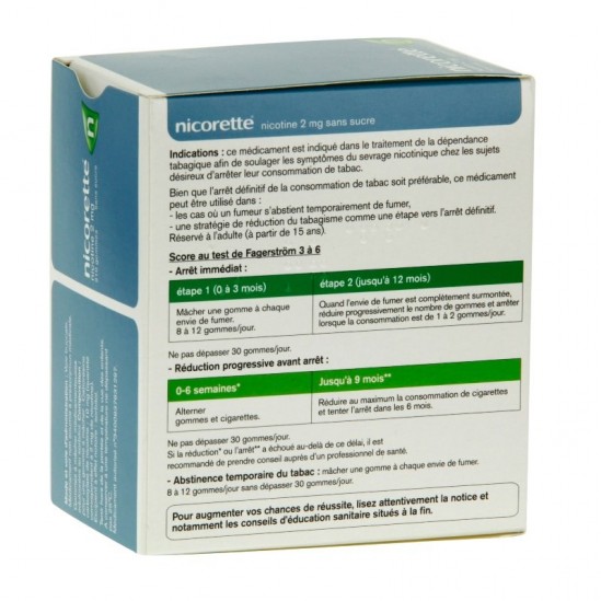 Nicorette 2mg Sans Sucre...