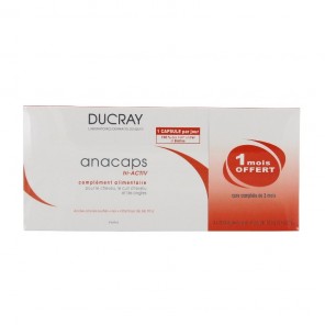 Ducray anacaps triactiv chute de cheveux 30 capsules x3XXX