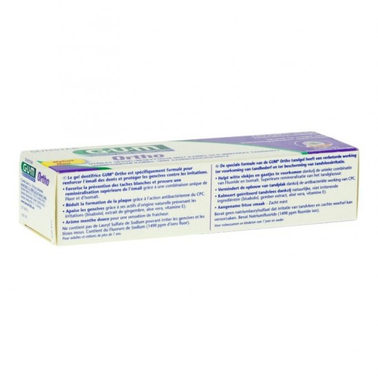 Gum ortho gel dentifrice 75ml