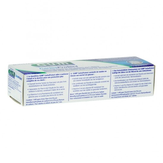 Gum dentifrice caries...