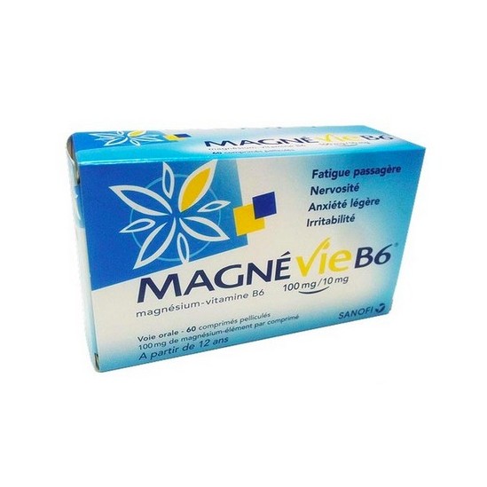 Magnévie B6 100mg/10mg, comprimé pelliculé