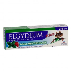 Elgydium dentifrice protection caries kids menthe-fraise 50ml