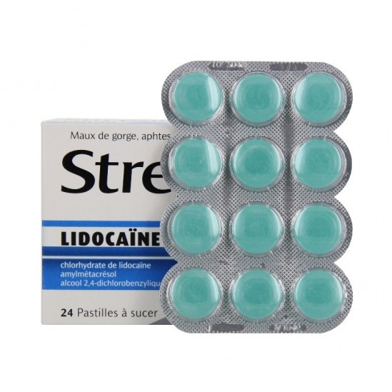 Strepsils lidocaine gorge...