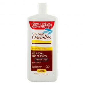 Rogé Cavaillès gel surgras bain et douche parfumé à la fleur de coton 1 litre