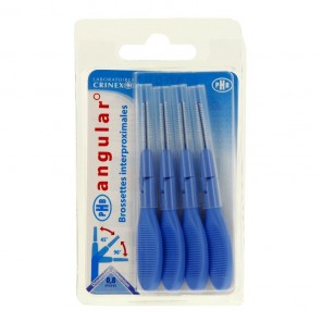 Crinex Phb Angular Brossettes Interdentaires 0,8mm bleu x4