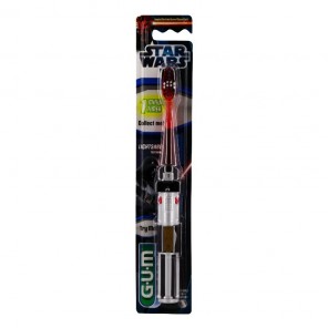 Gum Brosse à Dents Star Wars Sabre Laser Souple Compact