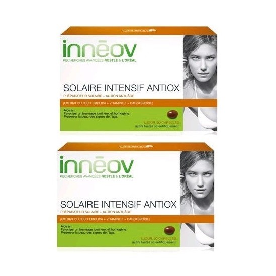 Inneov soin solaire intensif antiox duo 30 capsules