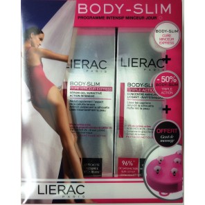 Lierac body slim cure minceur express sérum gel suractive + concentré amincissant lissant + Gant de massage offert