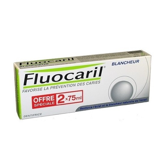 Fluocaril blancheur dentifrice duo 75ml