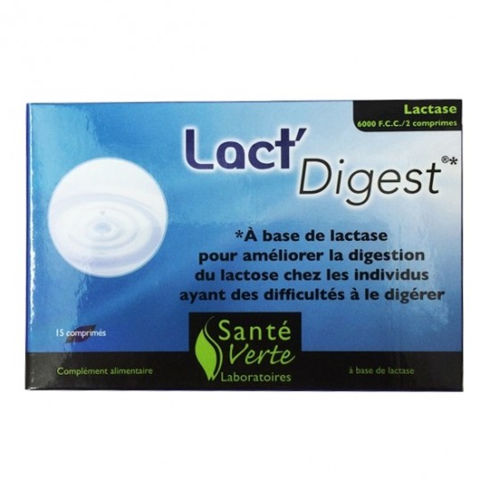 Santé Verte Digestion Lact'Digest 15 comprimés