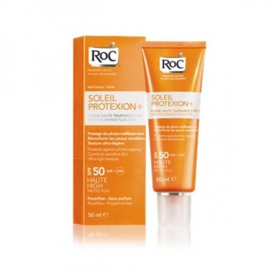 Roc Fluide Haute Tolérance 2en1 SPF 50 50 ml