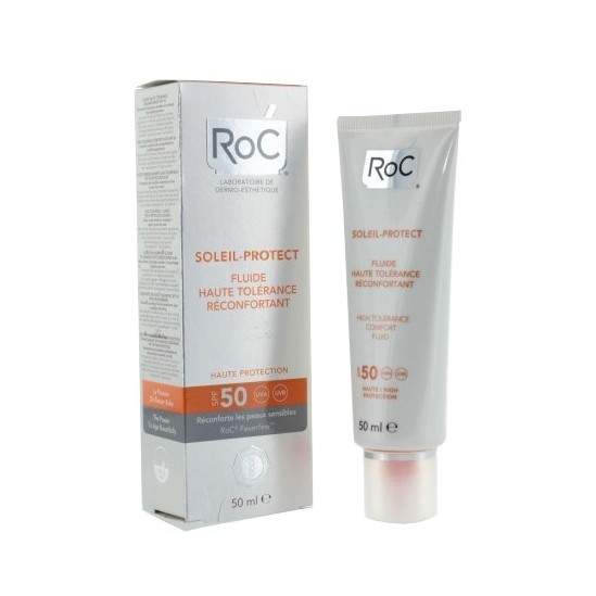 Roc fluide haute tolérance réconfortant spf 50+ 50ml