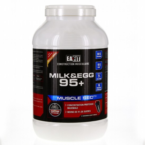 Eafit Milk & Egg 95+ Saveur Vanille 2,2kg