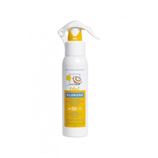 Klorane Enfant Spray Solaire Très Haute Protection SPF 50+ 100 ml