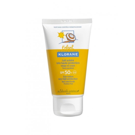 Klorane Enfant Lait Solaire Très Haute Protection SPF 50+ 75 ml