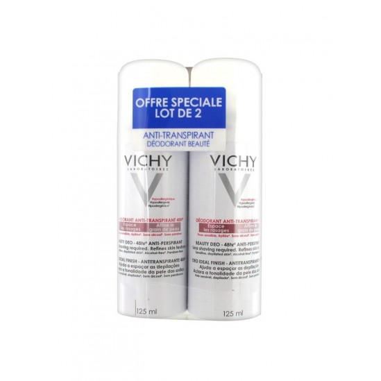 Vichy Déodorant Beauté Anti-Transpirant 48H Lot de 2x125ml