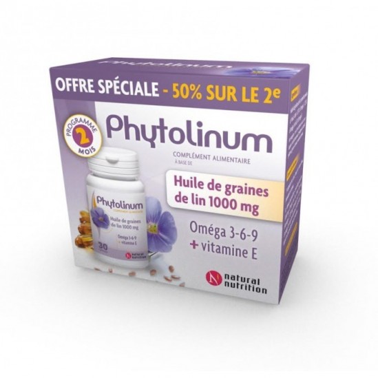  Phytolinum Huile de graines de lin 1000mg, 30 capsules