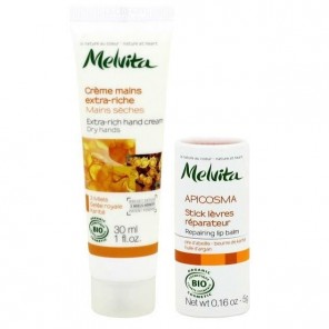 Melvita Apicosma Duo Crème mains 30ml + Stick Lèvres Réparateur 5g