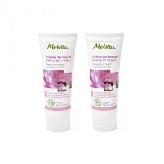 Melvita crème mains à la rose 2x30ml