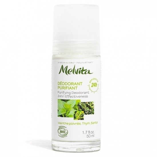 Melvita déodorant purifiant efficacité 24H 50 ml