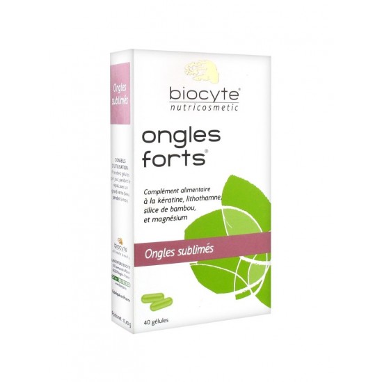 Biocyte Ongles Forts Boite de 40 gélules