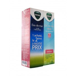 Vicks Eau de Mer Spray Nasal Enfants 2 x 100 ml