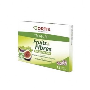 Ortis fruits & fibres transit facile 12 cubes