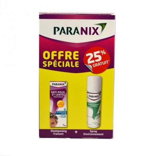 Paranix Shampooing Traitant 200ml + Spray Anti-Poux 150ml 