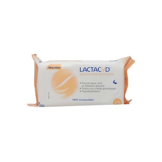 Lactacyd lingettes intimes nettoyantes x 15