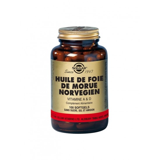 Solgar Huile De Foie De Morue 100 gélules