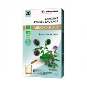 Arkopharma Arkofluides Bardane Pensée Sauvage 20 Ampoules