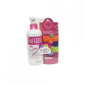 Saugella girl nettoyant intime 200ml + 20 élastiques