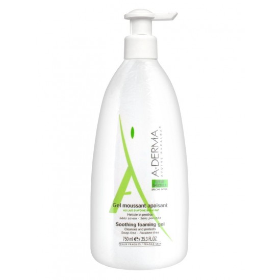 A-Derma gel moussant apaisant 750ml