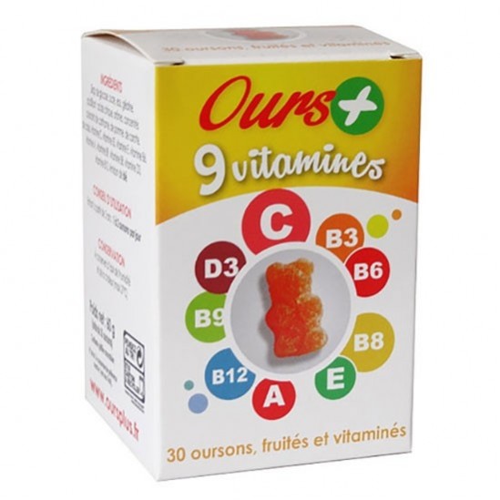 Ours + vitamines pour enfants 30 oursons