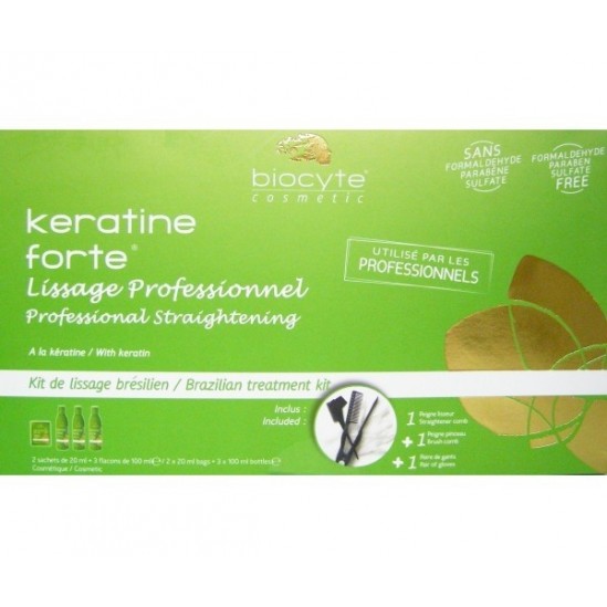 Biocyte keratine forte kit de lissage brésilien 