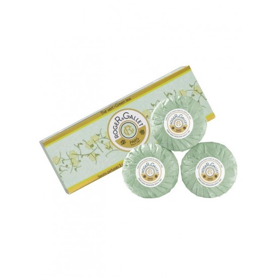 Roger & Gallet Savons Parfumés Thé Vert 3x100g