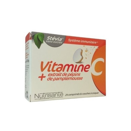 Nutrisanté Vitamine C + Extrait de Pamplemousse 24 Comprimés