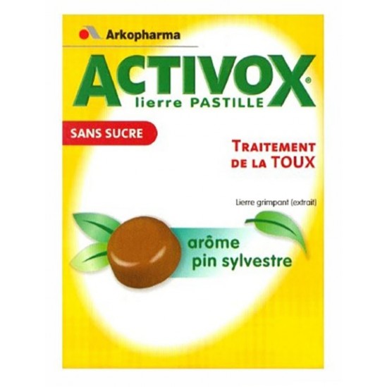 Activox lierre pastille sans sucre 24 pastilles